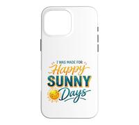 Joyeuses journées ensoleillées, Soleil Souriant, Amoureux de l'été Coque pour iPhone 16 Pro Max