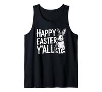 Joyeuses Pâques à Tous Bunny Distressed Southern Spring Débardeur