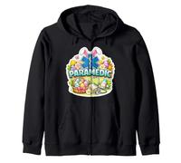 Joyeuses Pâques ambulanciers EMT EMS Star of Life Oreilles de Lapin Sweat à Capuche