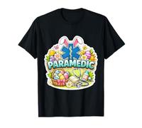 Joyeuses Pâques ambulanciers EMT EMS Star of Life Oreilles de Lapin T-Shirt