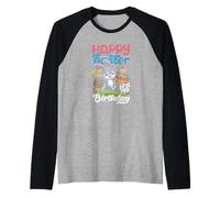 Joyeuses Pâques et Oui C'est Mon Anniversaire, drôle de gâteau au Lapin Manche Raglan