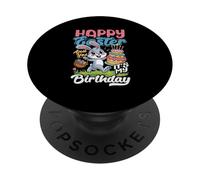 Joyeuses Pâques et Oui C'est Mon Anniversaire, drôle de gâteau au Lapin PopSockets PopGrip Adhésif