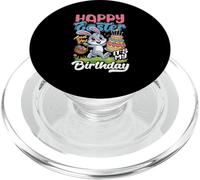 Joyeuses Pâques et Oui C'est Mon Anniversaire, drôle de gâteau au Lapin PopSockets PopGrip pour MagSafe