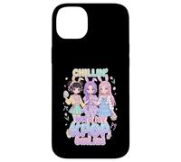 Joyeuses Pâques, la Mignonne Chibi Chillin avec Mes Filles Kpop Coque pour iPhone 14 Plus