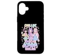 Joyeuses Pâques, la Mignonne Chibi Chillin avec Mes Filles Kpop Coque pour iPhone 16 Plus