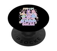 Joyeuses Pâques, la Mignonne Chibi Chillin avec Mes Filles Kpop PopSockets PopGrip Adhésif