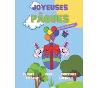 Joyeuses Pâques, livre de coloriage.: Licorne, lapins, oeufs, poussins, fleurs.