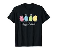 Joyeuses Pâques Minimal Bunny Hoppy Design Minimal Easter T-Shirt