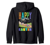 Joyeuses Pâques Monster Truck Cool Digger pour garçons et Enfants Sweat à Capuche