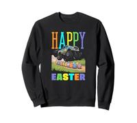 Joyeuses Pâques Monster Truck Cool Digger pour garçons et Enfants Sweatshirt