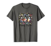 Joyeuses Pâques Three Spring Bunny Hoppy - Visuel de Pâques Minimal T-Shirt