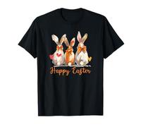Joyeuses Pâques, Trois Lapins printaniers, Hoppy Clean Minimal Bunny T-Shirt