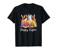 Joyeuses Pâques, Trois Printemps, Bunny Hoppy, Hoppy Bunny Meadow T-Shirt