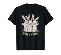 Joyeuses Pâques, Trois Printemps, Bunny Hoppy Modern Bunny Meadow T-Shirt