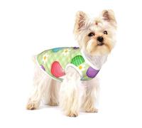 Joyeuses Pâques, œufs de Pâques colorés,T-Shirt sans Manches en Coton pour Animaux de Compagnie, Gilet Respirant, Extensible et Doux,S