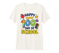 Joyeux 100e Jour d'école, Enseignants, Enfants et garçons, 100 Jours d'école T-Shirt Haut de Gamme