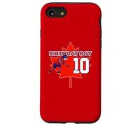 Joyeux 10e Anniversaire Boy Canada Maple Leaf Hockey Coque pour iPhone SE (2020) / 7/8