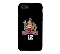 Joyeux 12e Anniversaire Boy Little Roman Warrior Ice Hockey Coque pour iPhone SE (2020) / 7/8