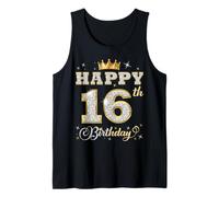 Joyeux 16e Anniversaire, fête d'anniversaire pour garçons et Filles de 16 Ans Débardeur