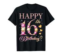 Joyeux 16e Anniversaire, fête d'anniversaire pour garçons et Filles de 16 Ans T-Shirt