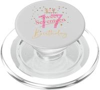 Joyeux 17e Anniversaire, Mignonne, dix-Sept Filles de 17 Ans PopSockets PopGrip pour MagSafe