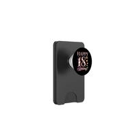 Joyeux 18e Anniversaire, 18 Ans, fête d'anniversaire pour Hommes et Femmes PopSockets PopWallet pour MagSafe