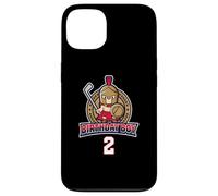 Joyeux 2e Anniversaire Boy Little Roman Warrior Ice Hockey Coque pour iPhone 13
