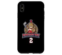 Joyeux 2e Anniversaire Boy Little Roman Warrior Ice Hockey Coque pour iPhone XS Max
