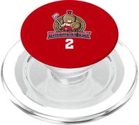 Joyeux 2e Anniversaire Boy Little Roman Warrior Ice Hockey PopSockets PopGrip pour MagSafe