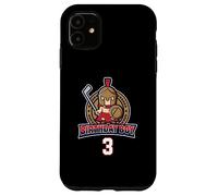 Joyeux 3e Anniversaire Boy Little Roman Warrior Ice Hockey Coque pour iPhone 11