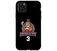Joyeux 3e Anniversaire Boy Little Roman Warrior Ice Hockey Coque pour iPhone 11 Pro Max