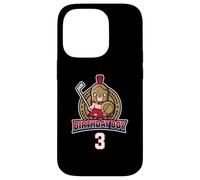 Joyeux 3e Anniversaire Boy Little Roman Warrior Ice Hockey Coque pour iPhone 14 Pro