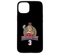 Joyeux 3e Anniversaire Boy Little Roman Warrior Ice Hockey Coque pour iPhone 15 Plus