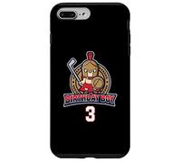 Joyeux 3e Anniversaire Boy Little Roman Warrior Ice Hockey Coque pour iPhone 7 Plus/8 Plus