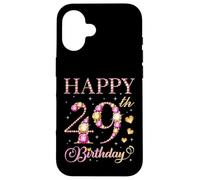 Joyeux 49e Anniversaire, 49 Ans, fête d'anniversaire pour Hommes et Femmes Coque pour iPhone 16