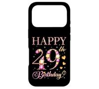 Joyeux 49e Anniversaire, 49 Ans, fête d'anniversaire pour Hommes et Femmes Coque pour iPhone 17 Pro