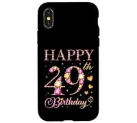 Joyeux 49e Anniversaire, 49 Ans, fête d'anniversaire pour Hommes et Femmes Coque pour iPhone X/XS