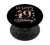 Joyeux 49e Anniversaire, 49 Ans, fête d'anniversaire pour Hommes et Femmes PopSockets PopGrip Adhésif