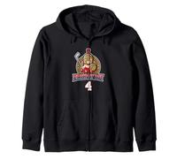 Joyeux 4e Anniversaire Boy Little Roman Warrior Ice Hockey Sweat à Capuche