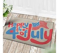 Joyeux 5 Juillet, Drapeau Américain, Fierté Américaine, Jour De L'Indépendance Paillasson Ramasse La Saleté Paillasson Exterieur Anti-Poussière Tapis De Bain pour Couloir Jardin Balcon 40 X 60Cm