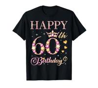 Joyeux 60e Anniversaire, fête d'anniversaire pour Hommes et Femmes de 60 Ans T-Shirt