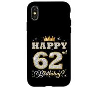 Joyeux 62e Anniversaire, 62 Ans, fête d'anniversaire pour Femmes et Hommes Coque pour iPhone X/XS