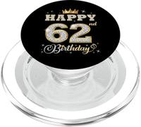 Joyeux 62e Anniversaire, 62 Ans, fête d'anniversaire pour Femmes et Hommes PopSockets PopGrip pour MagSafe