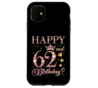 Joyeux 62e Anniversaire, 62 Ans, fête d'anniversaire pour Hommes et Femmes Coque pour iPhone 11