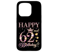 Joyeux 62e Anniversaire, 62 Ans, fête d'anniversaire pour Hommes et Femmes Coque pour iPhone 15 Pro