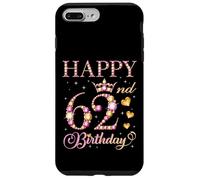 Joyeux 62e Anniversaire, 62 Ans, fête d'anniversaire pour Hommes et Femmes Coque pour iPhone 7 Plus/8 Plus