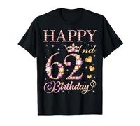 Joyeux 62e Anniversaire, 62 Ans, fête d'anniversaire pour Hommes et Femmes T-Shirt
