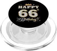Joyeux 66e Anniversaire, 66 Ans, fête d'anniversaire pour Femmes et Hommes PopSockets PopGrip pour MagSafe