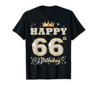 Joyeux 66e Anniversaire, 66 Ans, fête d'anniversaire pour Femmes et Hommes T-Shirt