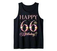 Joyeux 66e Anniversaire, 66 Ans, fête d'anniversaire pour Hommes et Femmes Débardeur